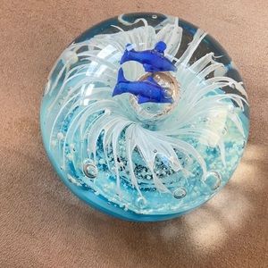 Glass Paperweight Glow in the Dark